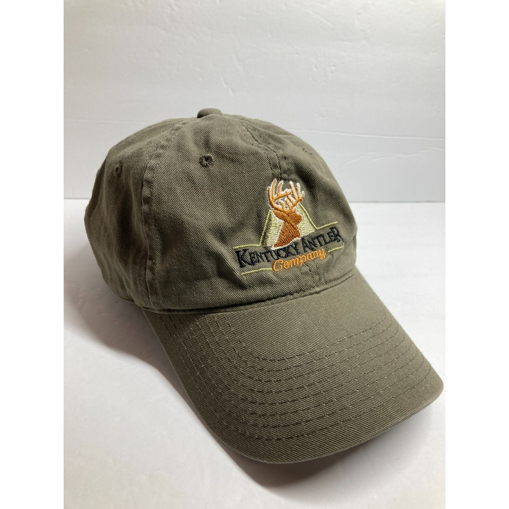 Kentucky‎ Antler Company Cap Hat Olive Green Adult Adjustable Hunting Sporting